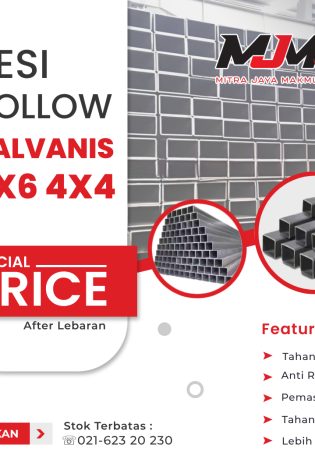 besi hollow galvanis 4x6 4x4